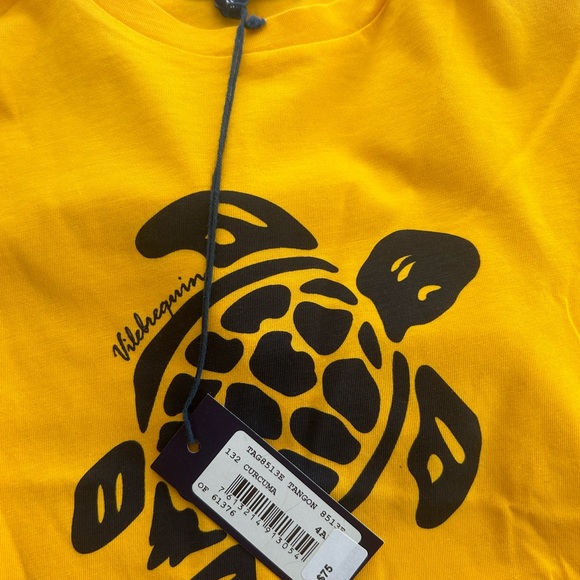 Yellow vilebrequin kids t-shirt - Picture 5 of 7